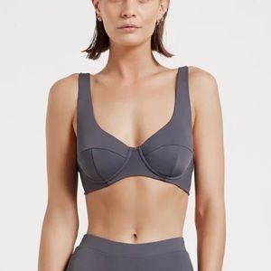 Myra Swim Siegil Top | Graphite